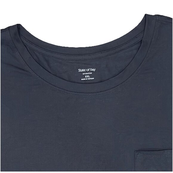 State of Day Macy’s 2pc Sleepwear Modal Bundle XXL Black Long Gown & Robe New - Picture 4 of 10